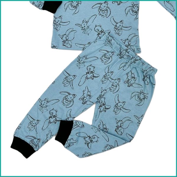 Disney Dumbo Boys Full Sleeves Pajama Set - Blue - Image 3