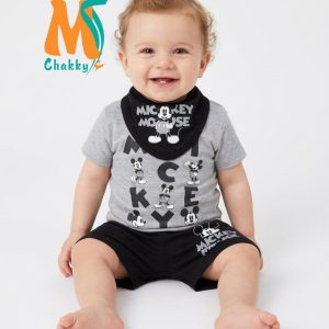 Happy Mickey Infant Boys Shorts Set - Black