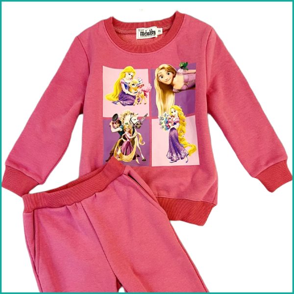 Tabgled Winter Girls Training Suit - Hot Pink - Image 2