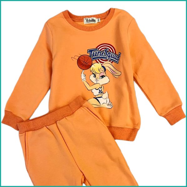 Tune Squad Winter Girls Training Suit - Orange - Image 2
