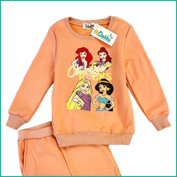 Princess Courage Winter Girls Training Suit - Orange - Image 2