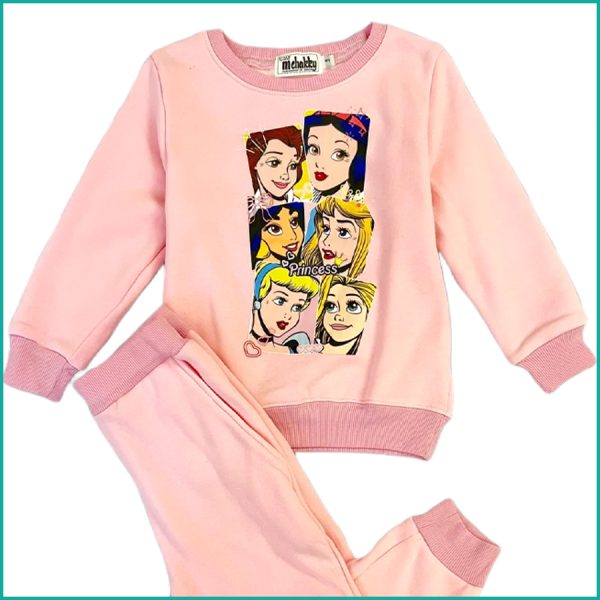 All Princess Winter Girls Training Suit - Pink - Image 2