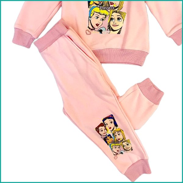 All Princess Winter Girls Training Suit - Pink - Image 3