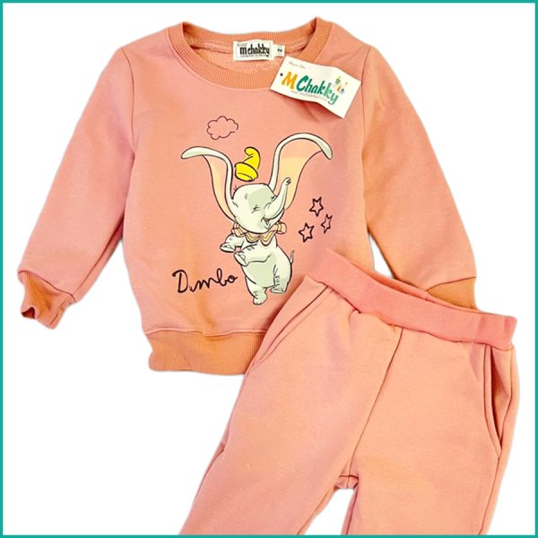Disney Dumbo Winter Girls Training Suit - Pink - Image 2