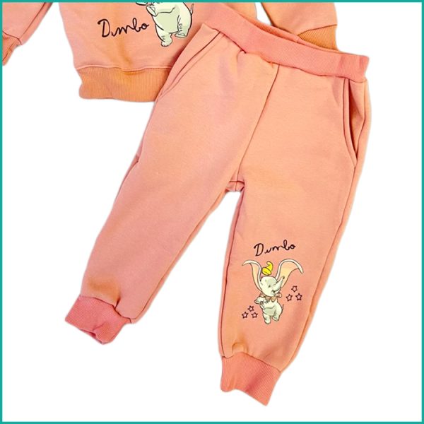 Disney Dumbo Winter Girls Training Suit - Pink - Image 3