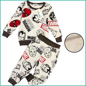 Marvel Comic Winter Boys Training Suit - Grey