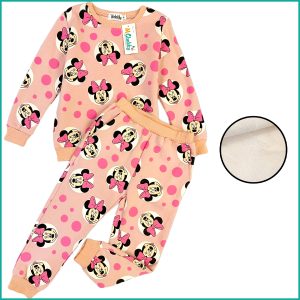 Minnie Dots Winter Girls Training Suit - Hot Pink