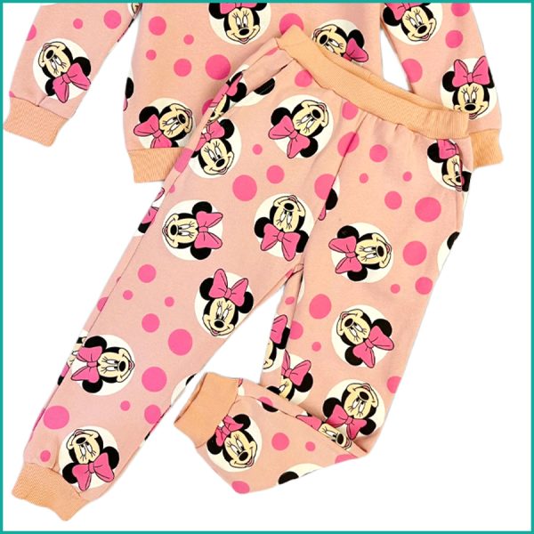 Minnie Dots Winter Girls Training Suit - Hot Pink - Image 3