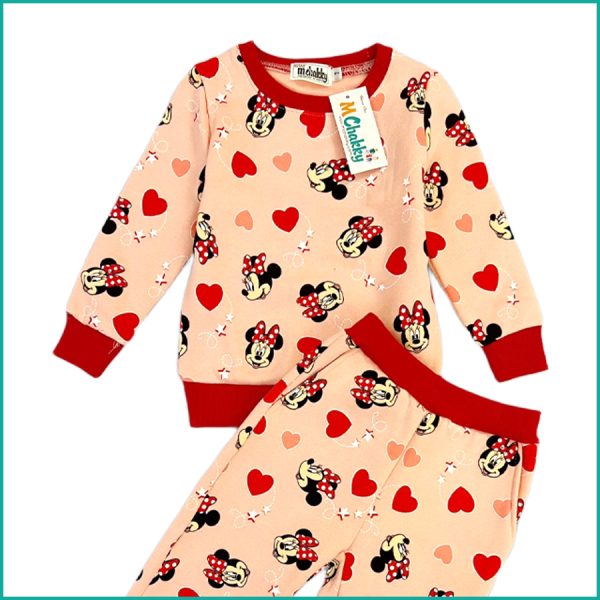 Minnie Love Winter Girls Training Suit - Hot Pink - Image 2