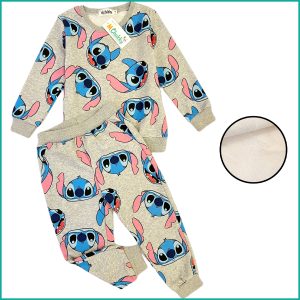 Happy Stitch Winter Girls Training Suit - Grey