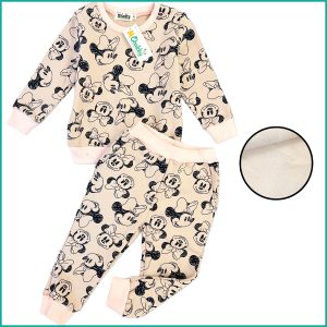Minnie Sketch Winter Girls Training Suit - Grey