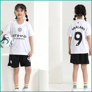 Haaland 9 Kids Football Dress - White