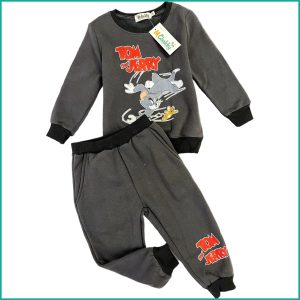 Tom & Jerry Winter Boys Training Suit - Black