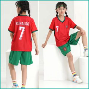 Ronaldo Portugal Kids Football Dress - Red