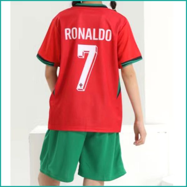 Ronaldo Portugal Kids Football Dress - Red - Image 3
