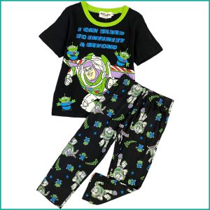 Toy Story Boys Cotton Pajama Set - Black