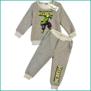 Hulk Winter Boys Training Suit - Grey