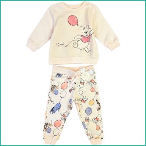 Winnie Balloon Infant Girls Training Suit - White