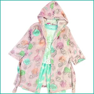 Princess Girls Winter 3 Pcs Pajama Set - Pink