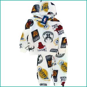 Basketball Infant Boys Training Suit - White