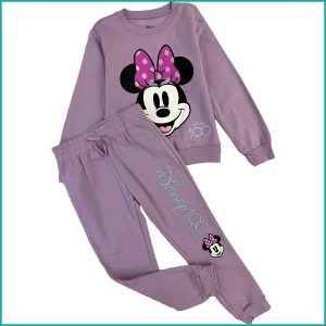 Disney 100 Minnie Girls Winter Training Suit - Purple