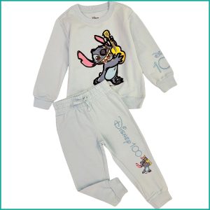 Stitch Music Girls Winter Pajama Set - blue
