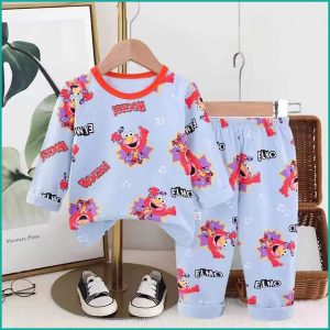 Elmo Rock Boys Full Sleeves Cotton Pajama Set - Blue