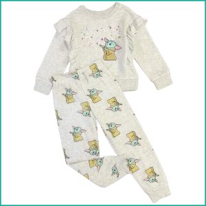Baby Yoda Girls Winter Training Suit - Cream