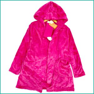 Colsie Ladies Winter Rob With Socks - Pink