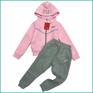 Nike Girls Winter Training Suit - Pink Grey