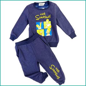 The Simpsons Boys Winter Training Suit - Navy Blue