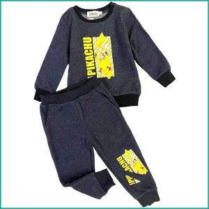 Pikachu Boys Winter Training Suit - Black