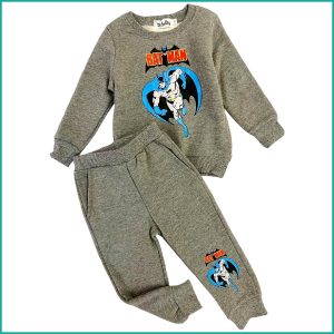 Batman Run Boys Winter Training Suit - Grey