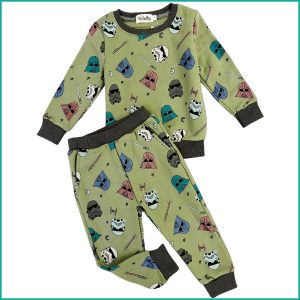 Star Wars Mask Boys Winter Training Suit - Green