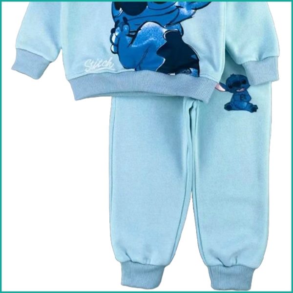 Disney Stitch Girls Winter Training Suit - Sky Blue - Image 3
