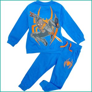 Fly Spiderman Boys Winter Pajama Set - Navy Blue