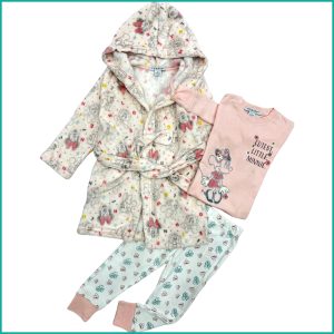 Cutest Minnie Girls Winter Pajama Set - Pink