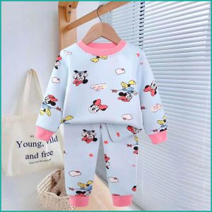 Mini Minnie Kids Winter Pajama Set - Sky Blue