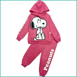 Snoopy Peanuts Girls Winter Training Suit - Pink