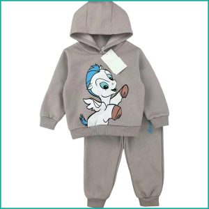 Mini Unicorn Girls Winter Training Suit - Grey