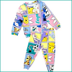 Eeyore Comic Girls Winter Pajama Set - Multicolor
