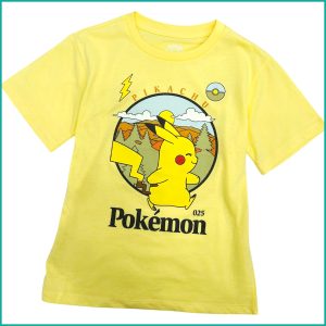 Pokémon Kids Cotton T-Shirt - Yellow