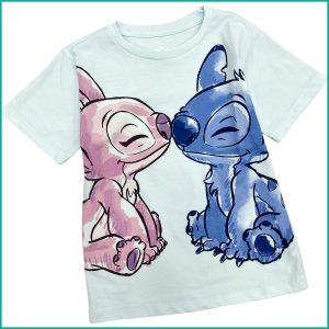 Lovely Stitch Kids Cotton T-Shirt - White
