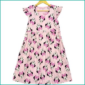 Minnie Mouse Ladies Dress Japanese - Baby Pink