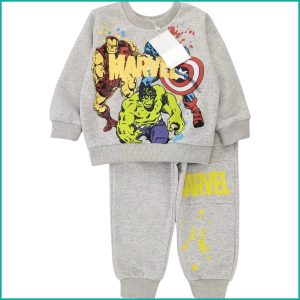 Marvel Boys Winter Training Suit - Light Grey