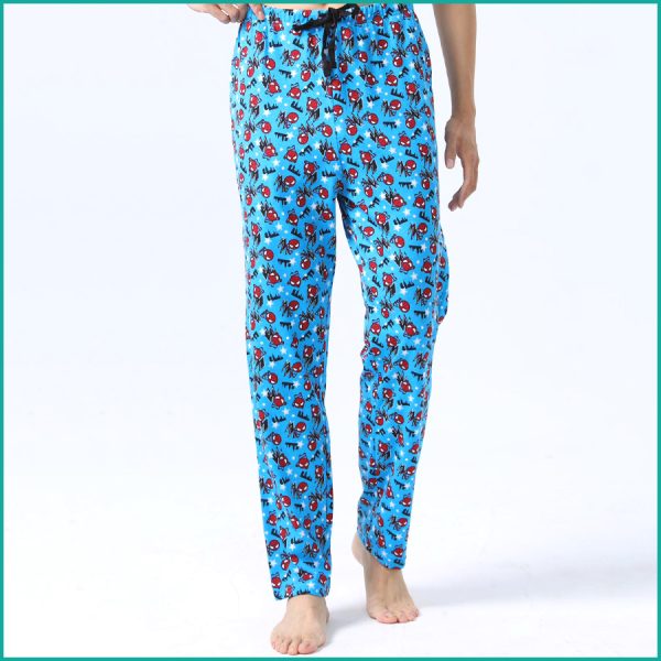 Mini Spiderman Men's Cotton Pant - Blue