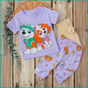 Paw Patrol Girls Shorts Set - Purple