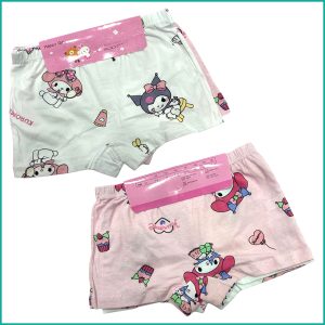 Kuromi Girls Underwear (Pack of 2Pcs) - White Pink