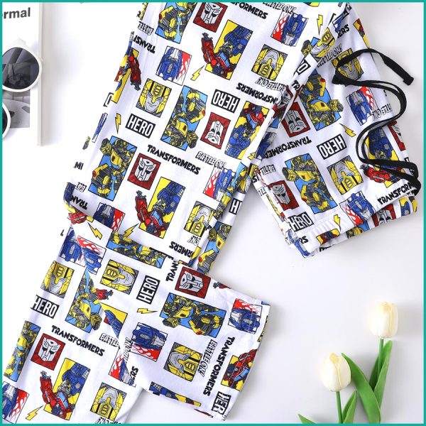 Transformers Men's Cotton Pant - White - Image 2