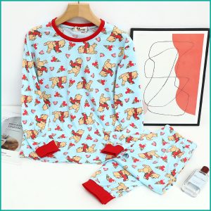 Winnie Cool Ladies Full Sleeves Pajama Set - Blue